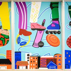 Partial Detail of Window to Our Worlds - Part 1